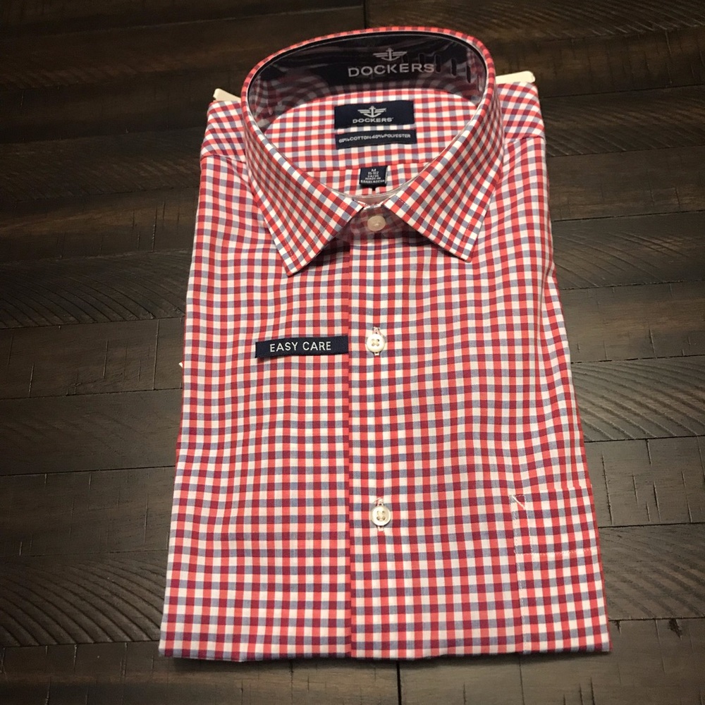 Dockers Cotton Blend Easy Care Dress Shirt - Picture 1 of 4